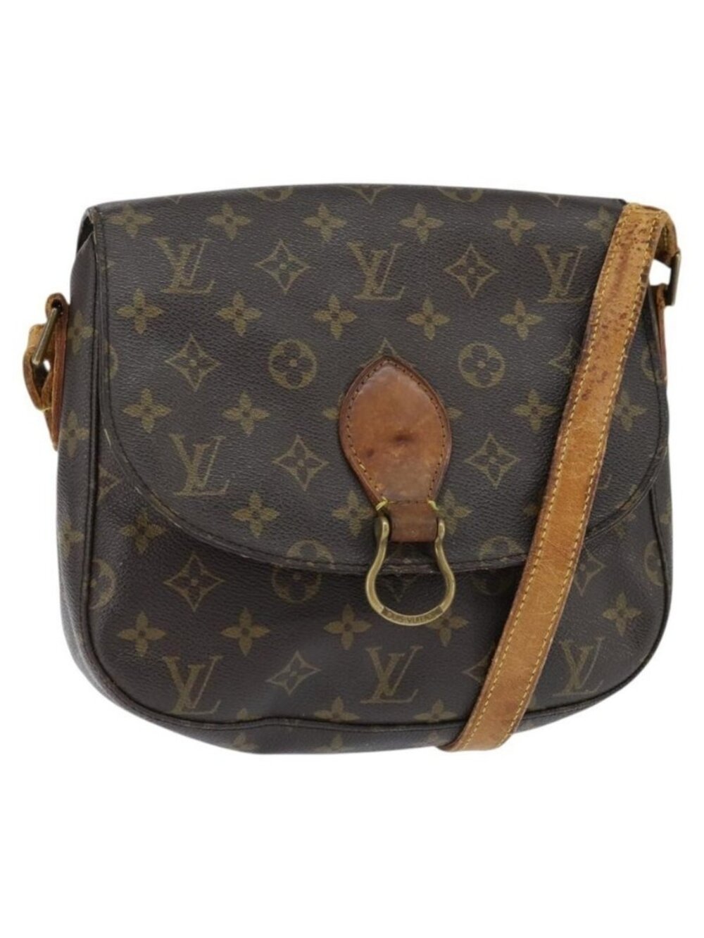 Authentic LOUIS VUITTON Monogram Saint Cloud GM Shoulder Bag M51242 LV